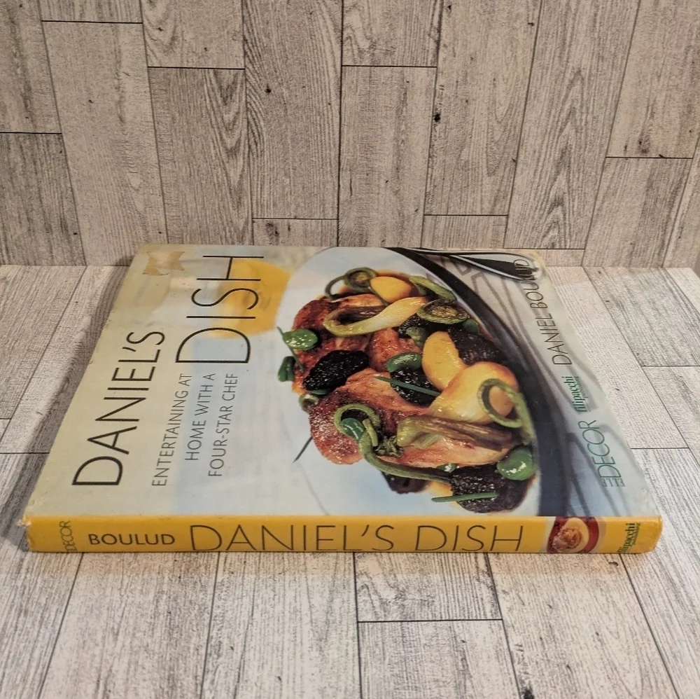 's Entertaining Cookbook with Cream Cover Daniel's Dish